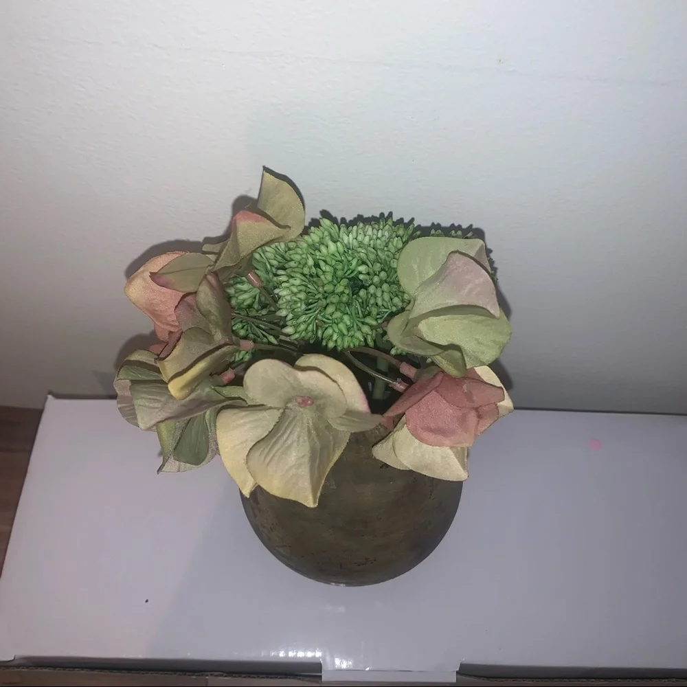 Decorative Vase with Faux Flowers